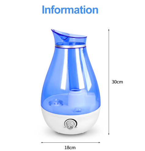 2.5L大容量家用超声波加湿器