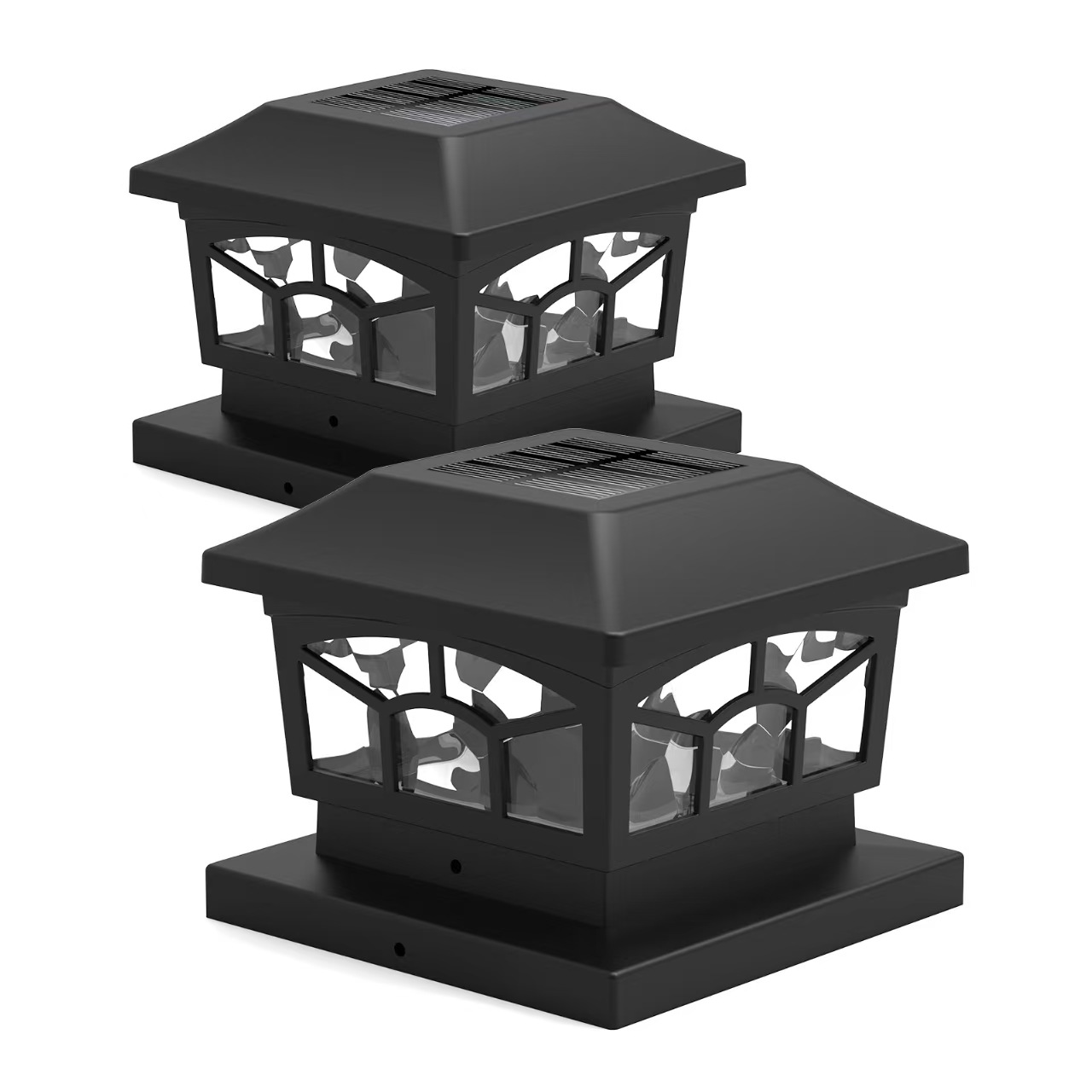 双模式太阳能柱帽灯 太阳能庭院灯